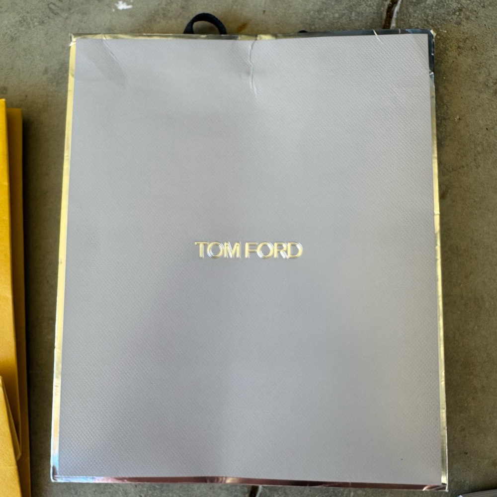 Tom Ford Metallic Silver Gift Bag